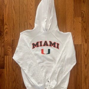 Miami U Champion Hoodie Size Medium